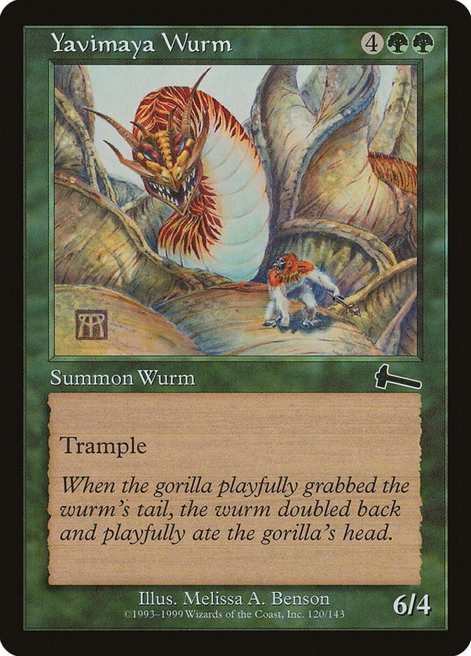 Yavimaya Wurm [Urza's Legacy] | PLUS EV GAMES 