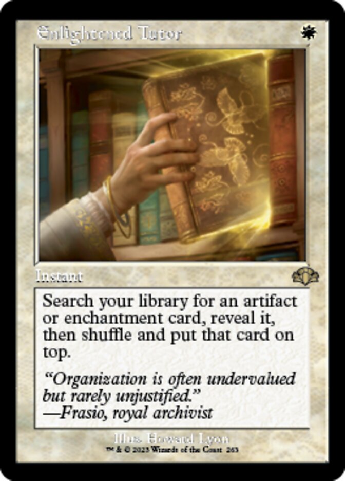 Enlightened Tutor (Retro) [Dominaria Remastered] | PLUS EV GAMES 