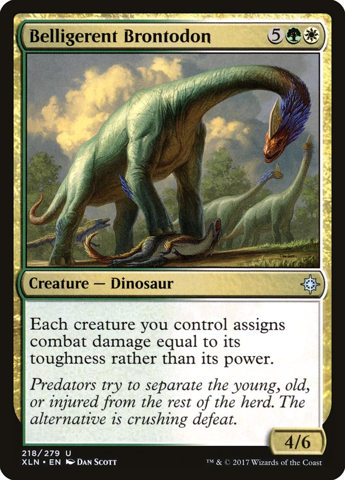 Belligerent Brontodon [Ixalan] | PLUS EV GAMES 