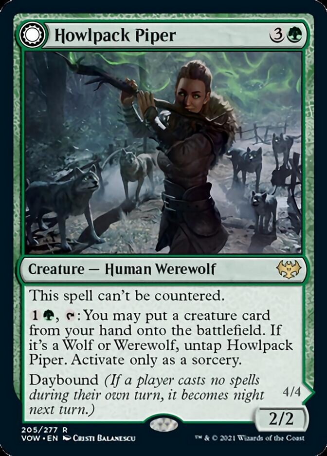 Howlpack Piper // Wildsong Howler [Innistrad: Crimson Vow] | PLUS EV GAMES 