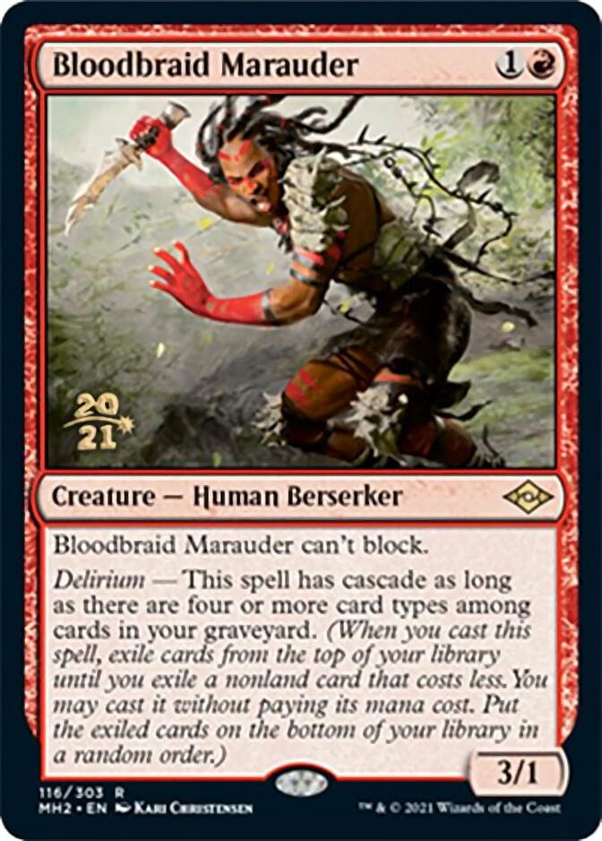 Bloodbraid Marauder [Modern Horizons 2 Prerelease Promos] | PLUS EV GAMES 