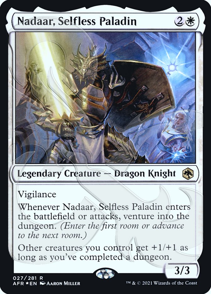 Nadaar, Selfless Paladin (Ampersand Promo) [Dungeons & Dragons: Adventures in the Forgotten Realms Promos] | PLUS EV GAMES 