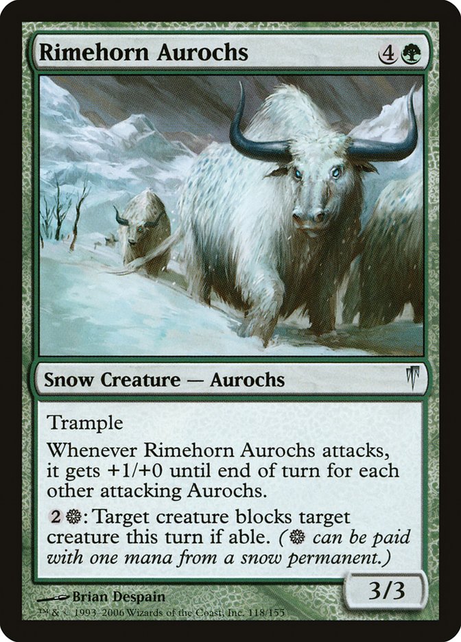 Rimehorn Aurochs [Coldsnap] | PLUS EV GAMES 