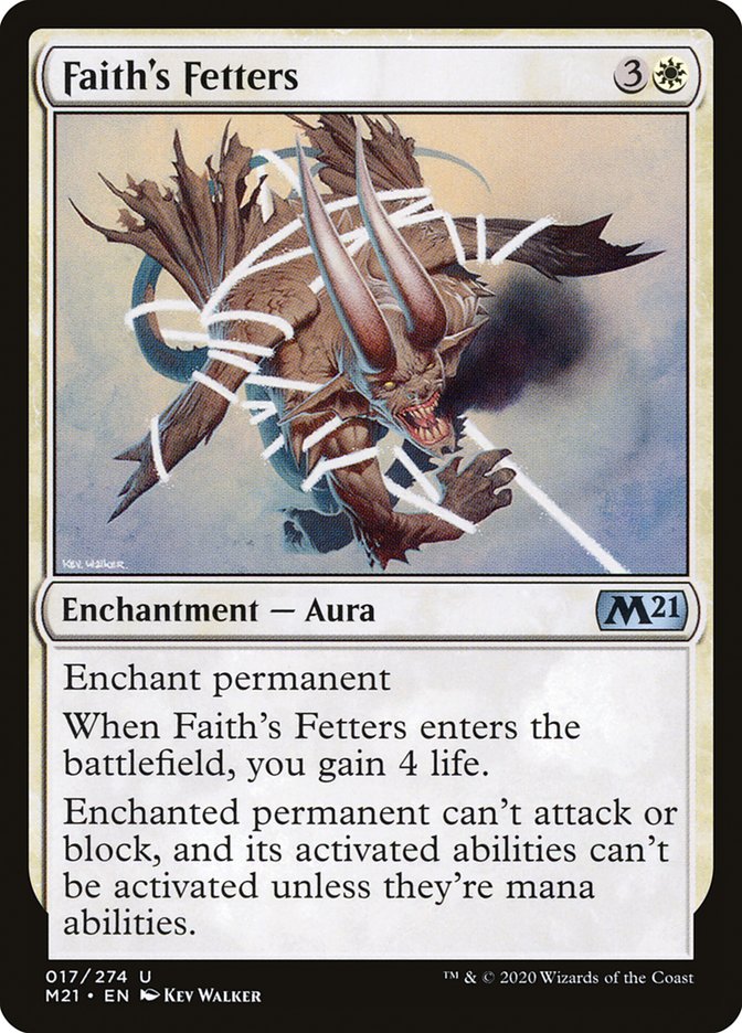 Faith's Fetters [Core Set 2021] | PLUS EV GAMES 