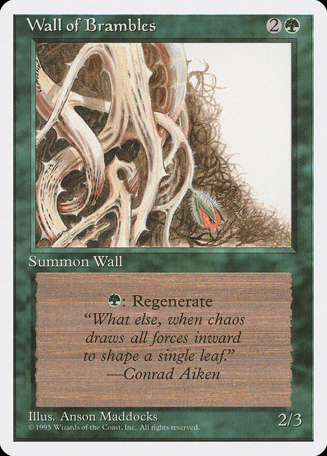 Wall of Brambles [Fourth Edition] | PLUS EV GAMES 