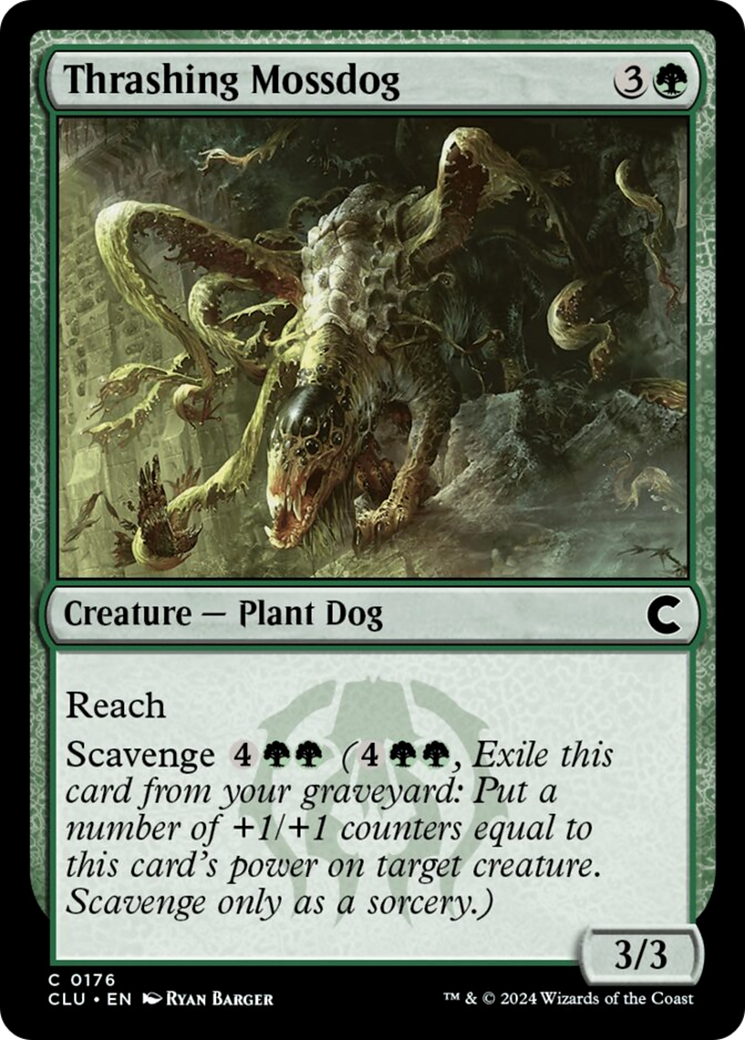 Thrashing Mossdog [Ravnica: Clue Edition] | PLUS EV GAMES 