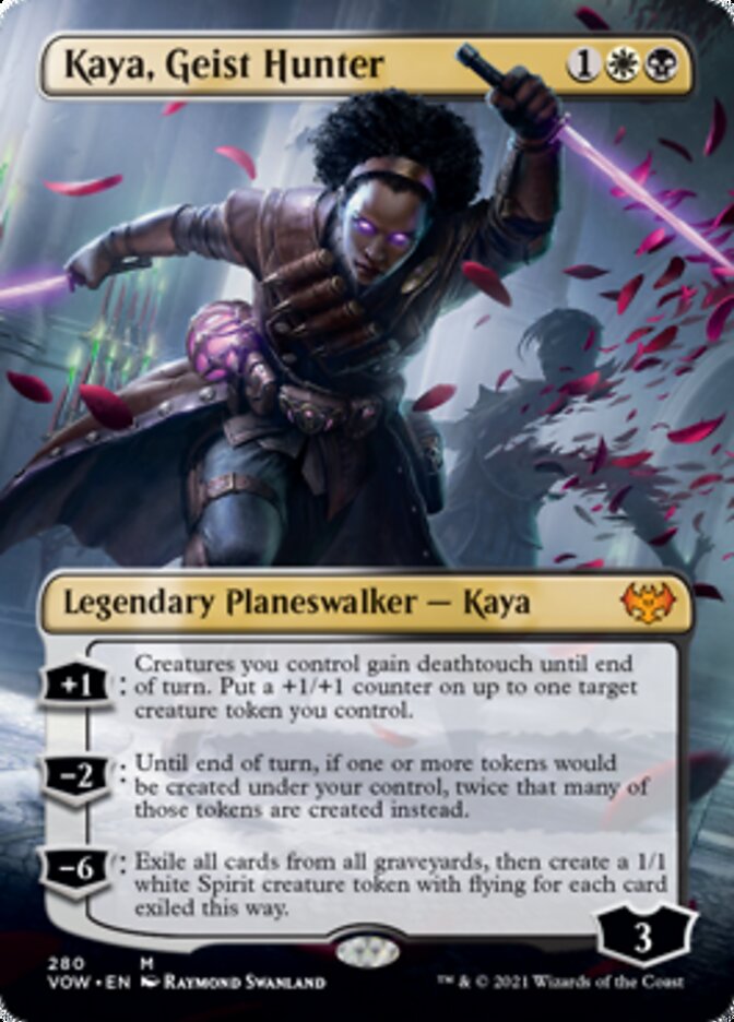 Kaya, Geist Hunter (Borderless) [Innistrad: Crimson Vow] | PLUS EV GAMES 