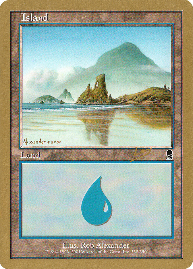 Island (rl338) (Raphael Levy) [World Championship Decks 2002] | PLUS EV GAMES 