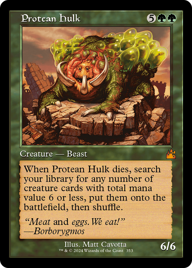 Protean Hulk (Retro Frame) [Ravnica Remastered] | PLUS EV GAMES 