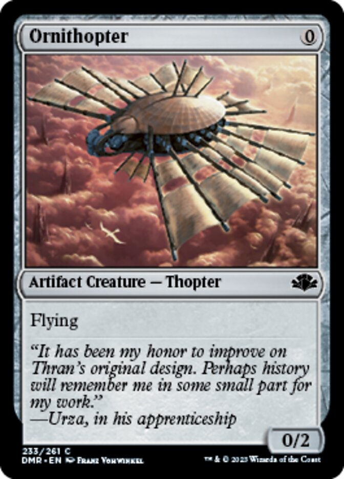 Ornithopter [Dominaria Remastered] | PLUS EV GAMES 