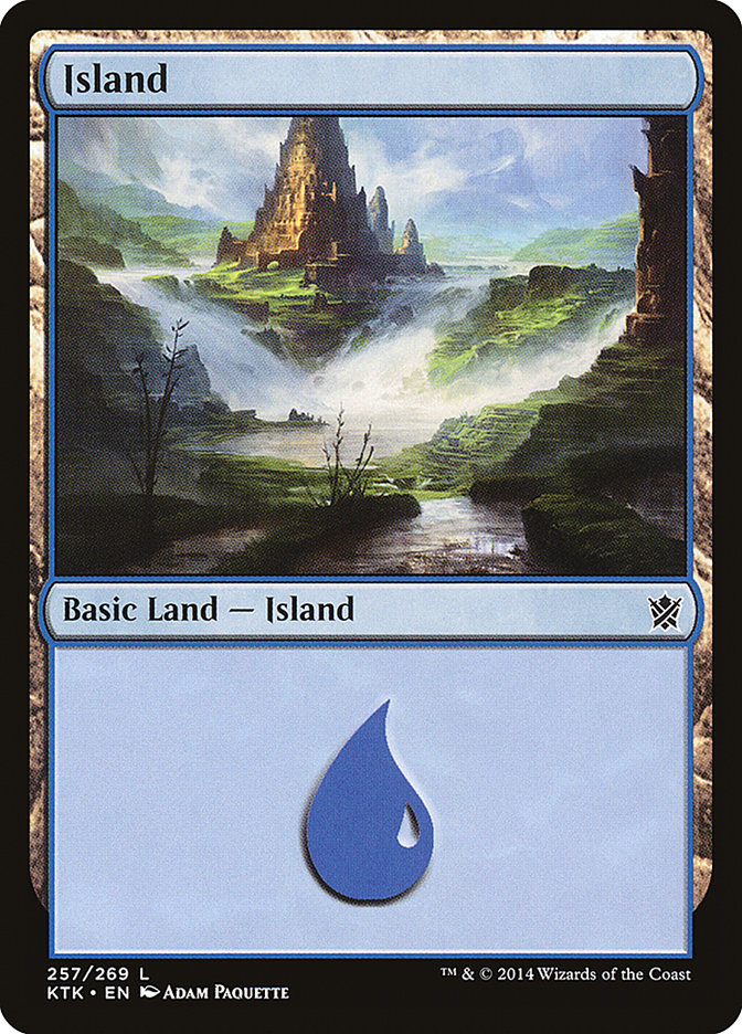 Island (257) [Khans of Tarkir] | PLUS EV GAMES 