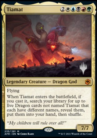 Tiamat (Promo Pack) [Dungeons & Dragons: Adventures in the Forgotten Realms Promos] | PLUS EV GAMES 