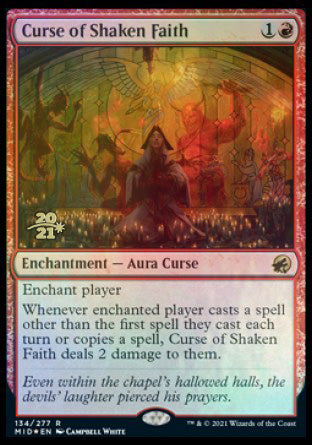 Curse of Shaken Faith [Innistrad: Midnight Hunt Prerelease Promos] | PLUS EV GAMES 