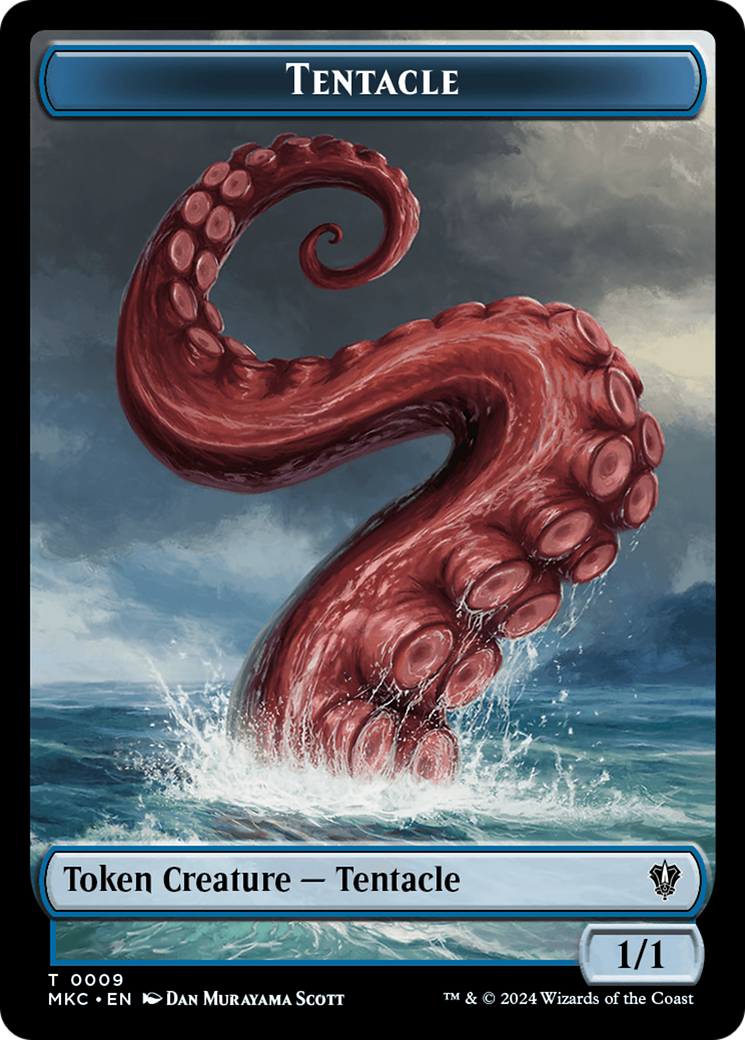 Tentacle // Koma's Coil Double-Sided Token [Murders at Karlov Manor Commander Tokens] | PLUS EV GAMES 