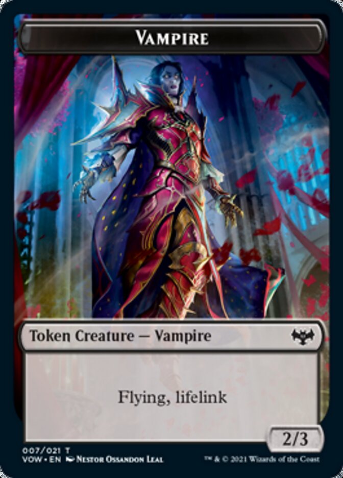 Vampire Token (007) [Innistrad: Crimson Vow Tokens] | PLUS EV GAMES 