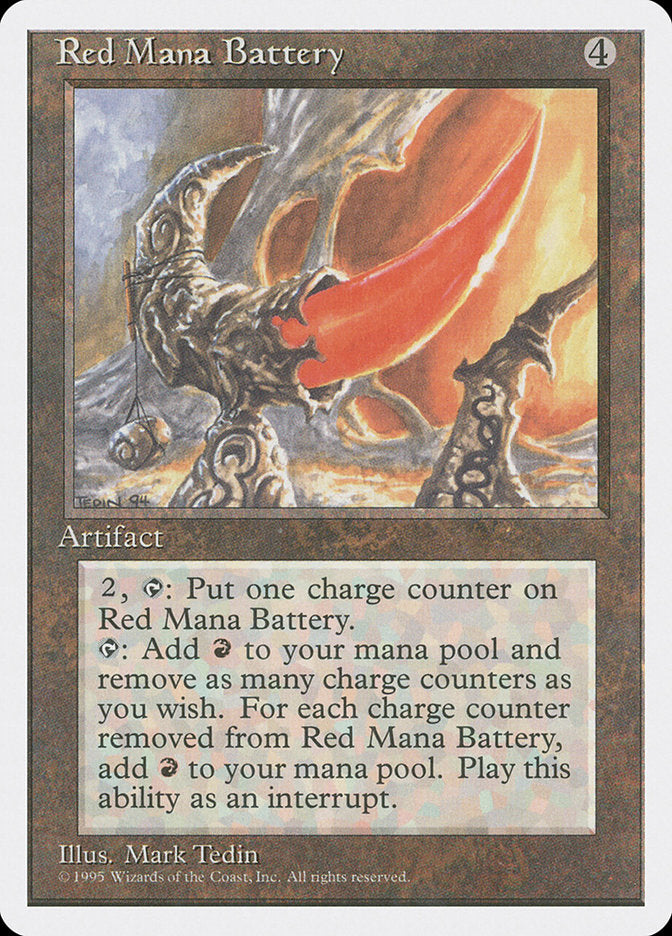 Red Mana Battery [Fourth Edition] | PLUS EV GAMES 