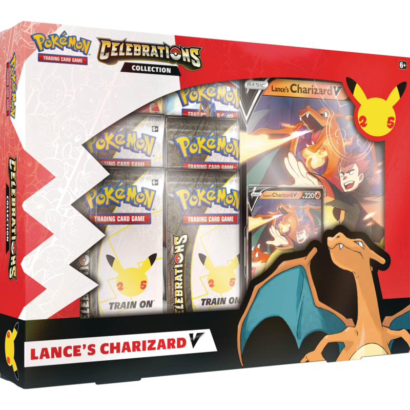 Celebrations: 25th Anniversary - Collection (Lance's Charizard V) | PLUS EV GAMES 