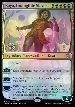 Kaya, Intangible Slayer [Phyrexia: All Will Be One Prerelease Promos] | PLUS EV GAMES 
