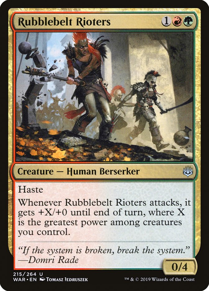 Rubblebelt Rioters [War of the Spark] | PLUS EV GAMES 