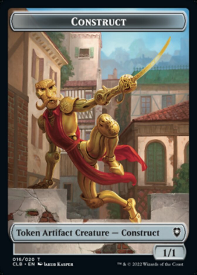 Treasure // Construct Double-sided Token [Commander Legends: Battle for Baldur's Gate Tokens] | PLUS EV GAMES 