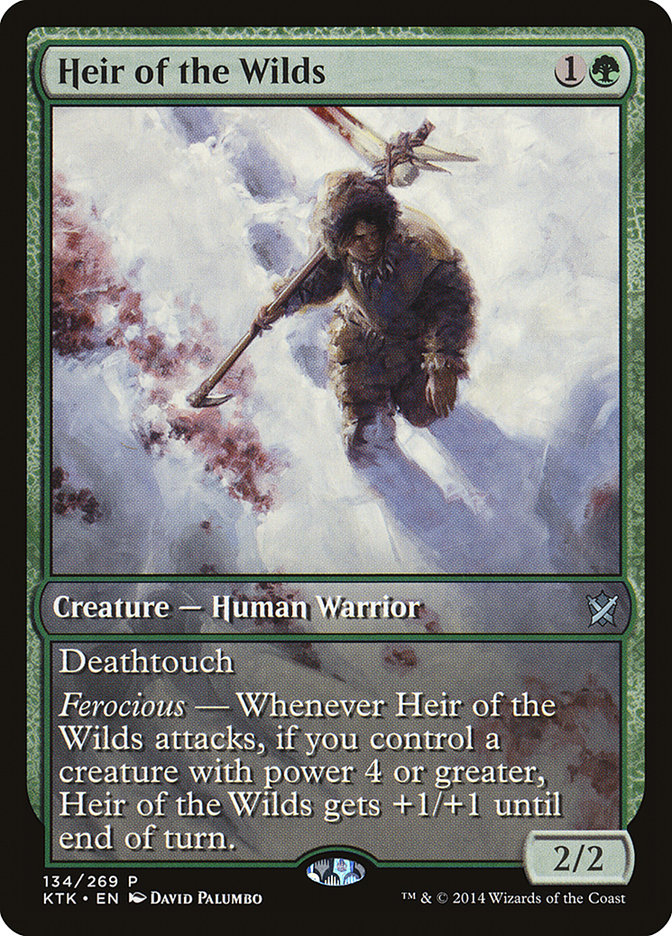 Heir of the Wilds (Game Day) (Extended Art) [Khans of Tarkir Promos] | PLUS EV GAMES 