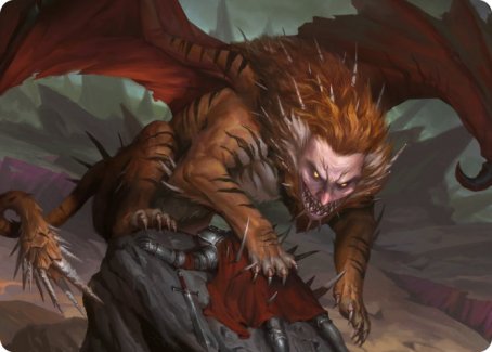 Manticore Art Card [Dungeons & Dragons: Adventures in the Forgotten Realms Art Series] | PLUS EV GAMES 