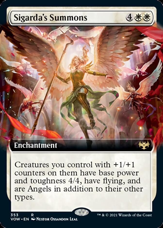 Sigarda's Summons (Extended) [Innistrad: Crimson Vow] | PLUS EV GAMES 