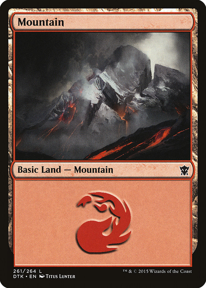 Mountain (261) [Dragons of Tarkir] | PLUS EV GAMES 