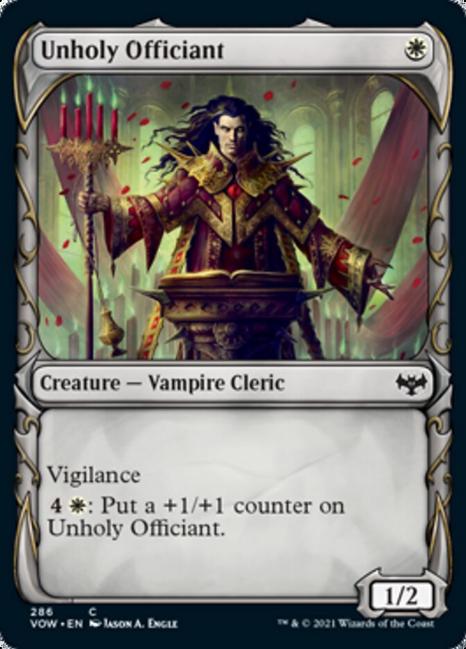 Unholy Officiant (Showcase Fang Frame) [Innistrad: Crimson Vow] | PLUS EV GAMES 