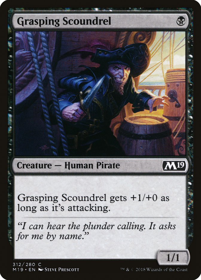 Grasping Scoundrel [Core Set 2019] | PLUS EV GAMES 