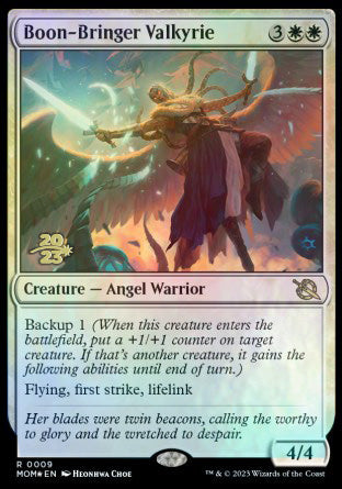 Boon-Bringer Valkyrie [March of the Machine Prerelease Promos] | PLUS EV GAMES 