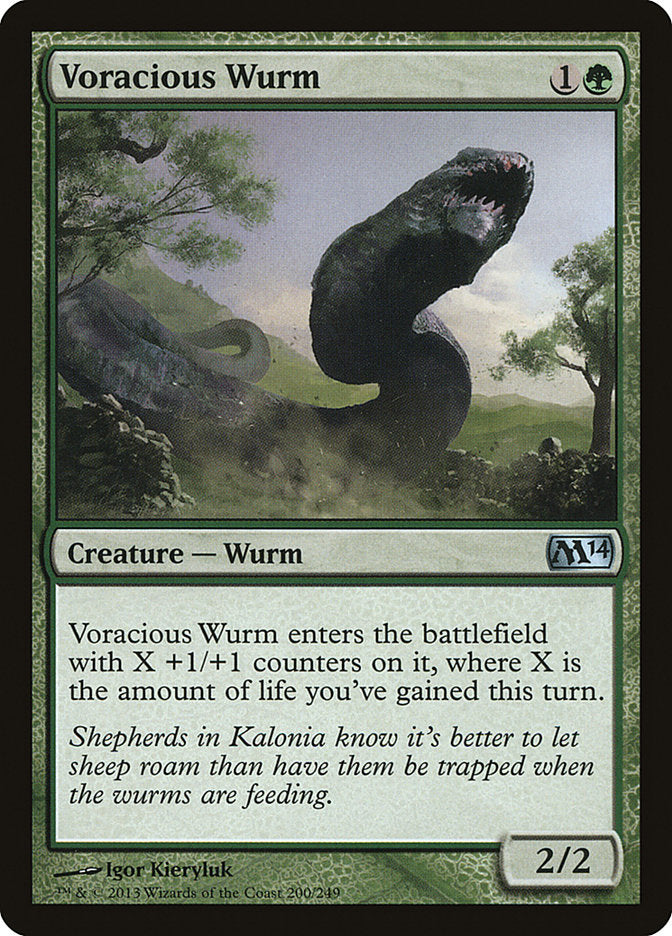 Voracious Wurm [Magic 2014] | PLUS EV GAMES 