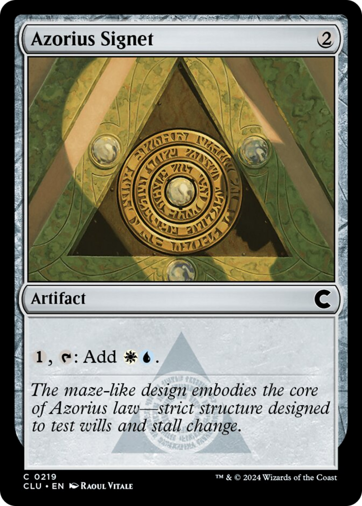 Azorius Signet [Ravnica: Clue Edition] | PLUS EV GAMES 