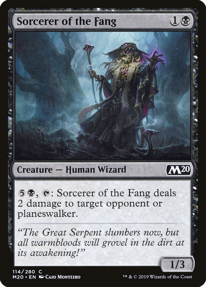 Sorcerer of the Fang [Core Set 2020] | PLUS EV GAMES 