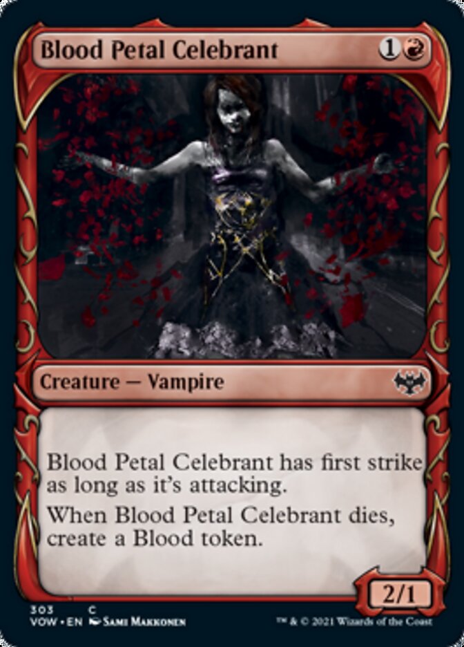 Blood Petal Celebrant (Showcase Fang Frame) [Innistrad: Crimson Vow] | PLUS EV GAMES 