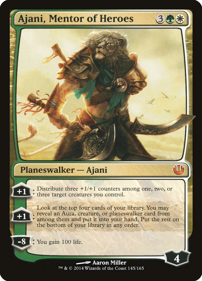 Ajani, Mentor of Heroes [Journey into Nyx] | PLUS EV GAMES 