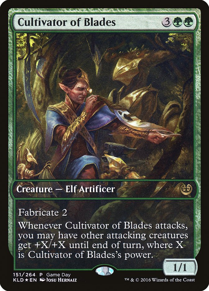 Cultivator of Blades (Game Day) [Kaladesh Promos] | PLUS EV GAMES 