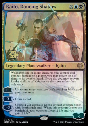 Kaito, Dancing Shadow [Phyrexia: All Will Be One Prerelease Promos] | PLUS EV GAMES 