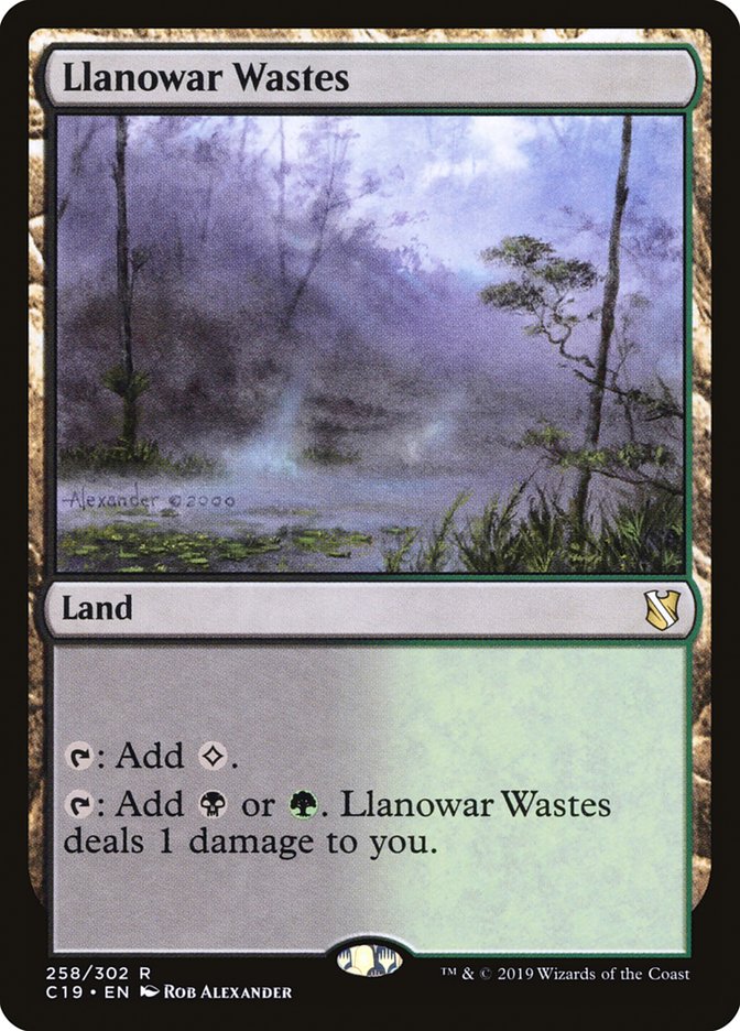 Llanowar Wastes [Commander 2019] | PLUS EV GAMES 