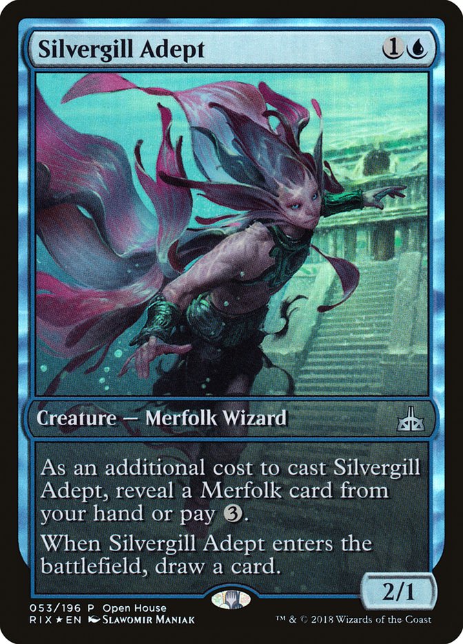 Silvergill Adept (Open House) (Extended) [Rivals of Ixalan Promos] | PLUS EV GAMES 