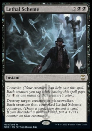 Lethal Scheme (Promo Pack) [Streets of New Capenna Commander Promos] | PLUS EV GAMES 