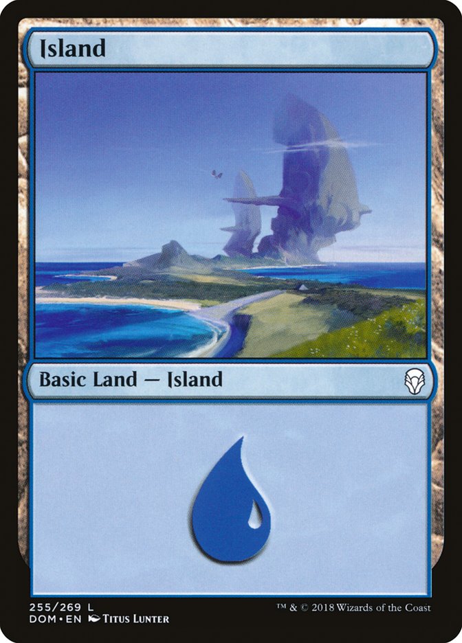 Island (255) [Dominaria] | PLUS EV GAMES 