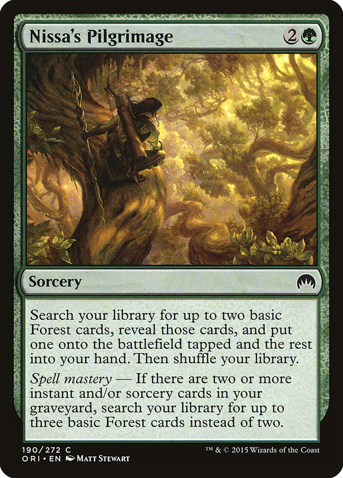 Nissa's Pilgrimage [Magic Origins] | PLUS EV GAMES 