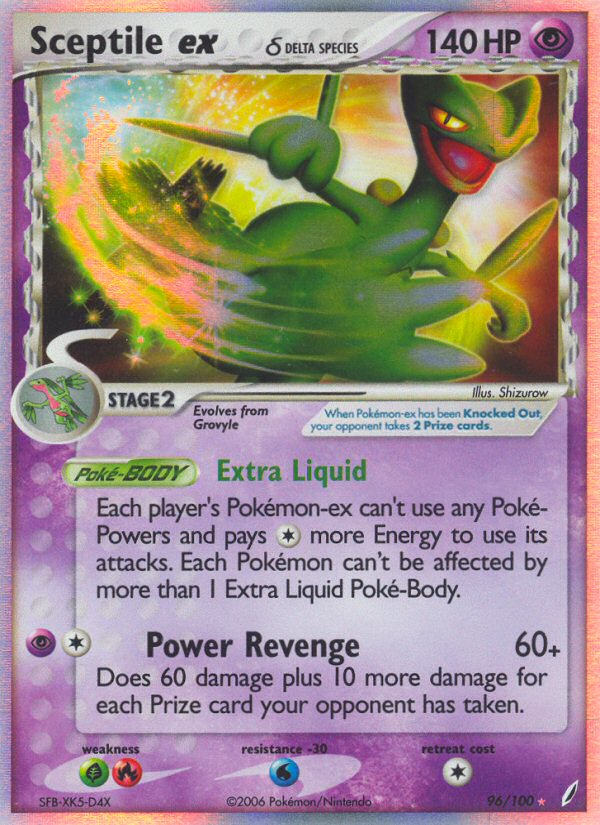 Sceptile ex (96/100) (Delta Species) [EX: Crystal Guardians] | PLUS EV GAMES 