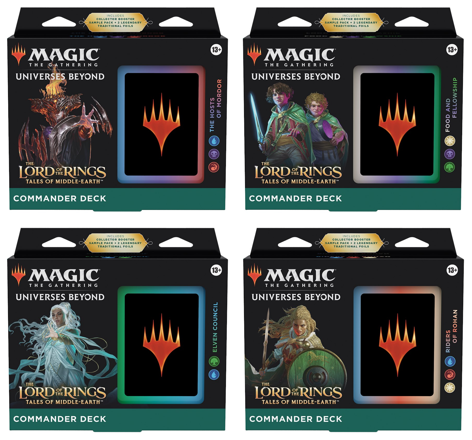 The Lord of the Rings: Tales of Middle-earth - Commander Deck Display | PLUS EV GAMES 