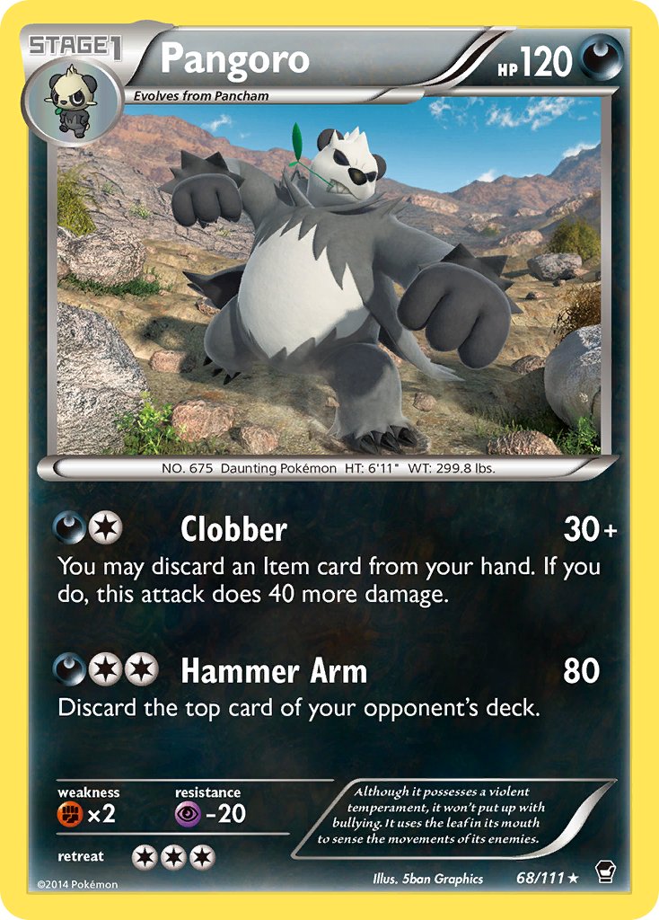 Pangoro (68/111) (Theme Deck Exclusive) [XY: Furious Fists] | PLUS EV GAMES 