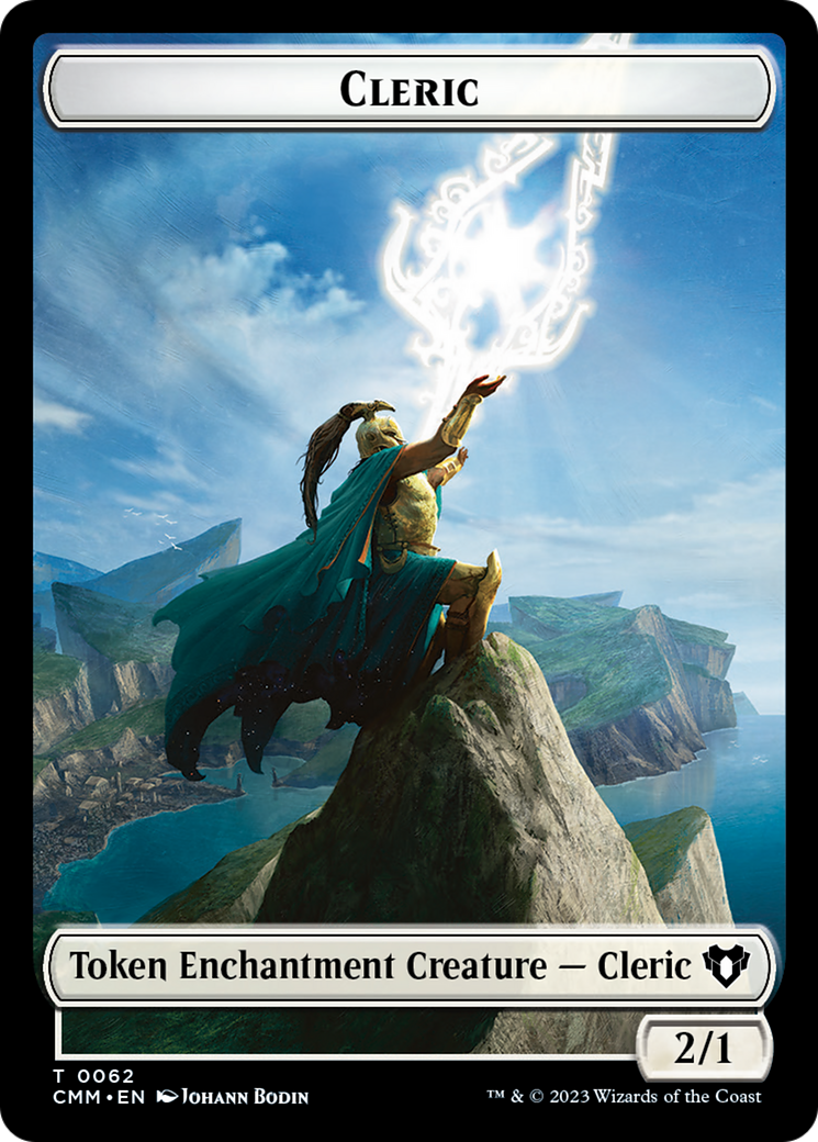 Elf Warrior // Cleric Double-Sided Token [Commander Masters Tokens] | PLUS EV GAMES 