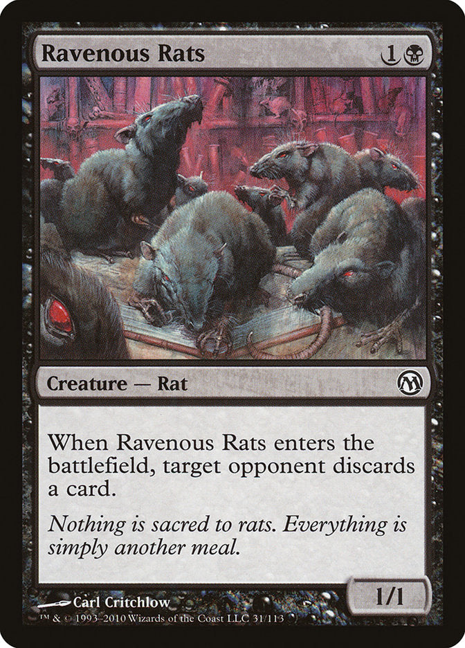 Ravenous Rats [Duels of the Planeswalkers] | PLUS EV GAMES 