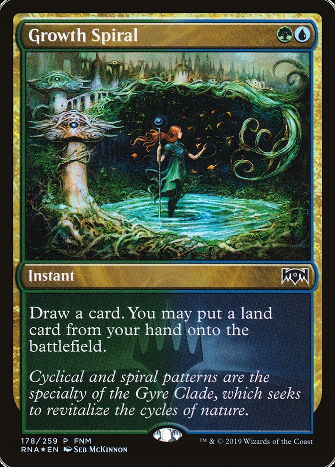 Growth Spiral (FNM) [Ravnica Allegiance Promos] | PLUS EV GAMES 