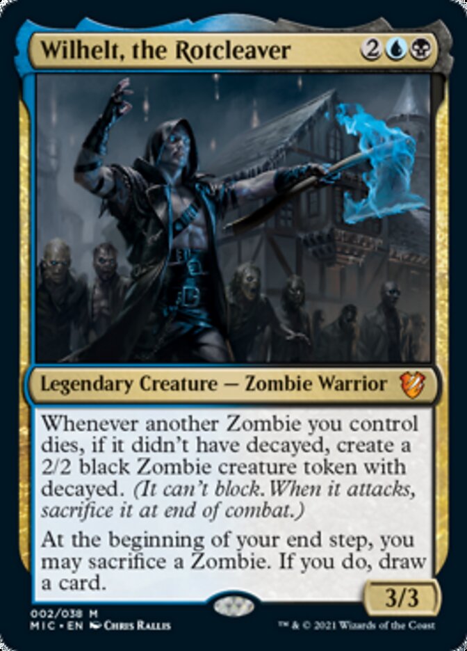 Wilhelt, the Rotcleaver (Display Commander) [Innistrad: Midnight Hunt Commander] | PLUS EV GAMES 